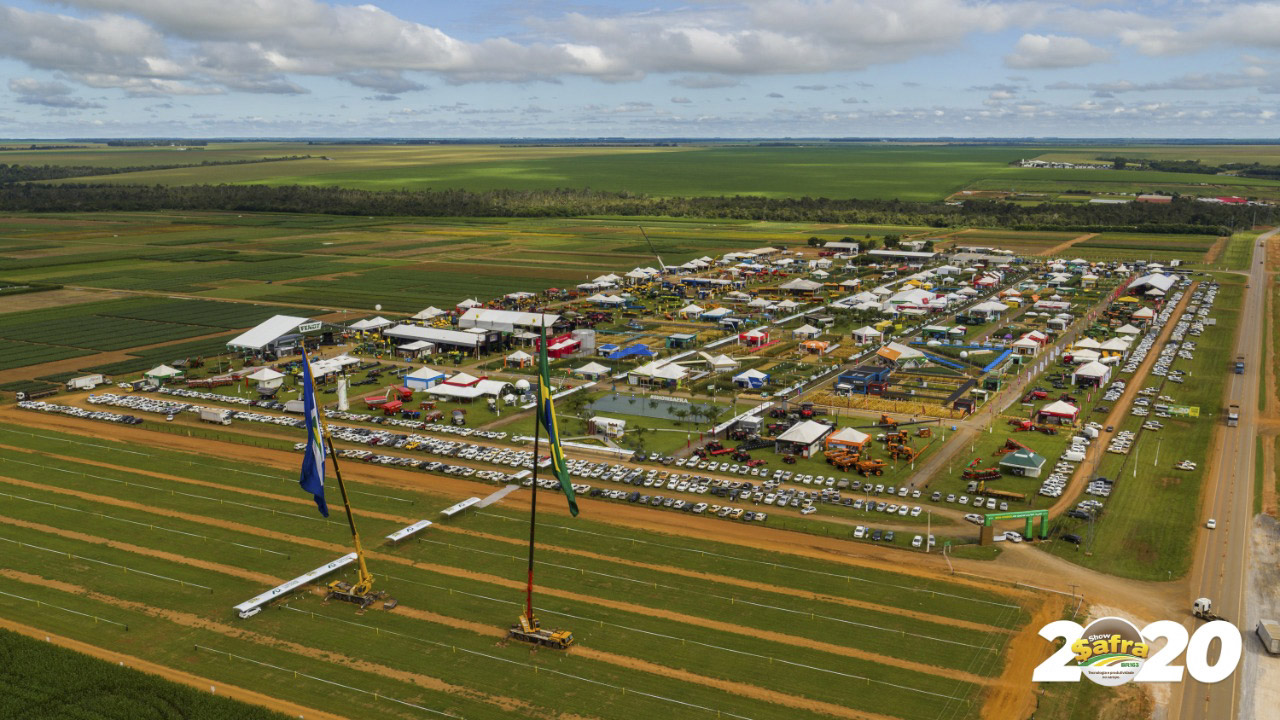 Foto aérea detalha dimensão do Show Safra BR 163 2020