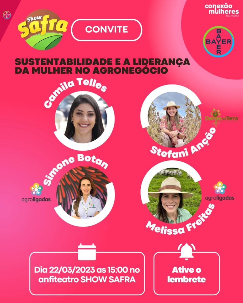 Liderança da mulher no agro será pauta no Show Safra 2023