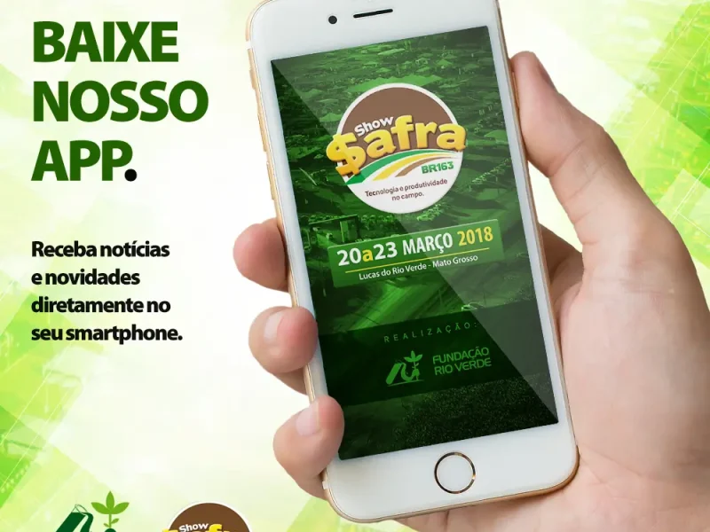 Novo aplicativo oferece importantes serviços aos participantes do show safra