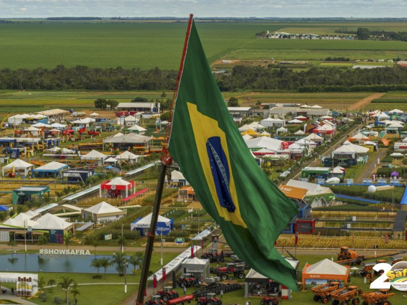 Registro feito por drone durante o Show Safra 2020