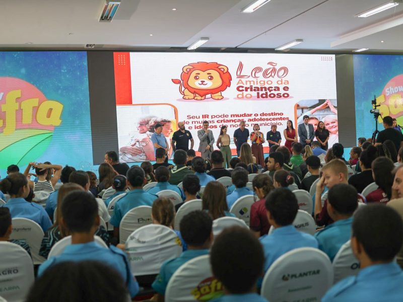 Show Safra sedia lançamento da Campanha leão Amigo da criança e do idoso